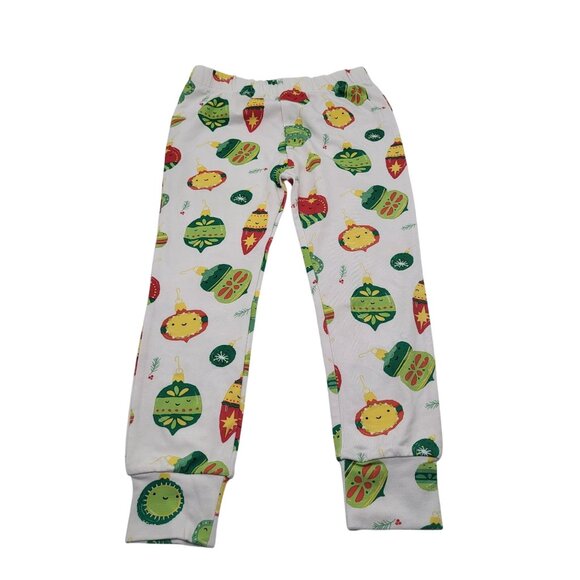 ANGEL DEAR Toddler 4T Holiday Shiny Bright Ornaments 2PC Long Sleeve Set Pajamas - Picture 3 of 4